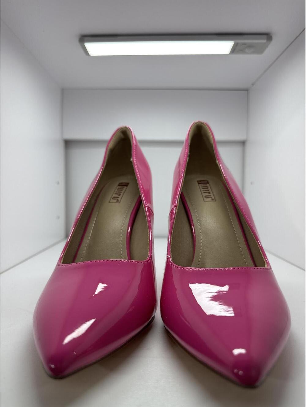 Hot Pink Patent Leather Stiletto Heels Size 8.5